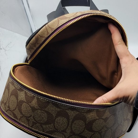 Coach x Disney Court Backpack in Signature Canvas with Patches CC148 main image 8